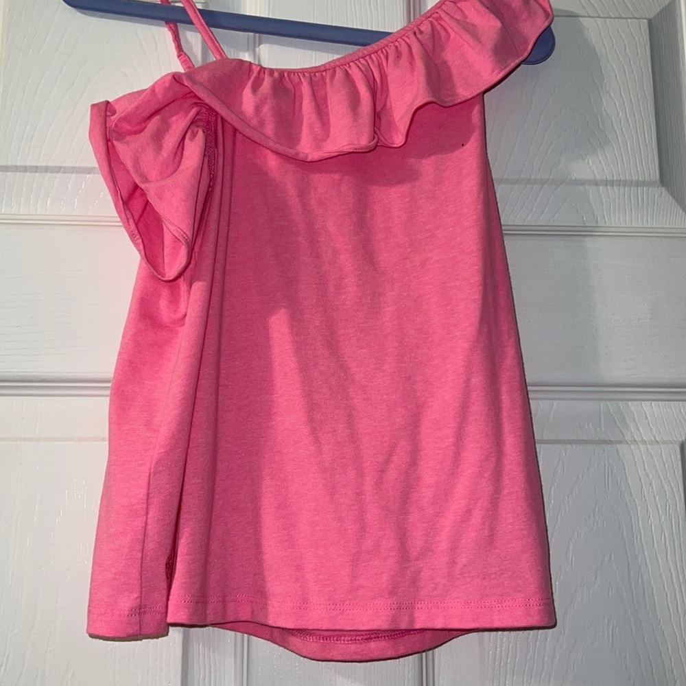 Lilly Pulitzer One shoulder Shirt Girls Size 8/10